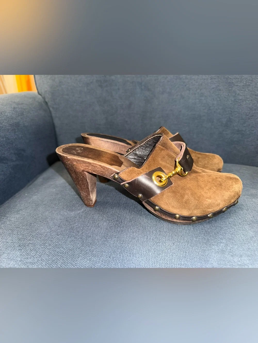 Coach brown suede tote & Matching Shoes
